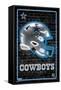 NFL Dallas Cowboys - Neon Helmet 23-Trends International-Framed Stretched Canvas