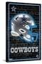 NFL Dallas Cowboys - Neon Helmet 23-Trends International-Stretched Canvas