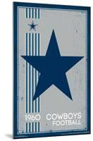 NFL Dallas Cowboys - Retro Logo 14-Trends International-Mounted Poster