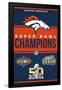 NFL Denver Broncos - Champions 23-Trends International-Framed Poster
