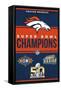 NFL Denver Broncos - Champions 23-Trends International-Framed Stretched Canvas