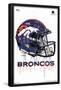 NFL Denver Broncos - Drip Helmet 20-Trends International-Framed Poster