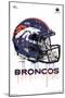 NFL Denver Broncos - Drip Helmet 20-Trends International-Mounted Poster