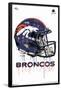 NFL Denver Broncos - Drip Helmet 20-Trends International-Framed Poster