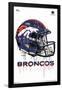 NFL Denver Broncos - Drip Helmet 20-Trends International-Framed Poster