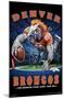 NFL Denver Broncos - End Zone 17-Trends International-Mounted Poster