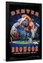 NFL Denver Broncos - End Zone 17-Trends International-Framed Poster