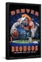 NFL Denver Broncos - End Zone 17-Trends International-Framed Poster