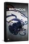 NFL Denver Broncos - Helmet 16-Trends International-Framed Stretched Canvas