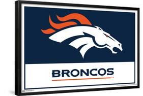 NFL Denver Broncos - Logo 21-Trends International-Framed Poster