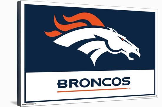 NFL Denver Broncos - Logo 21-Trends International-Stretched Canvas