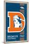 NFL Denver Broncos - Retro Logo 14-Trends International-Mounted Poster