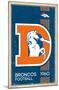 NFL Denver Broncos - Retro Logo 14-Trends International-Mounted Poster