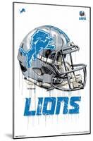 NFL Detroit Lions - Drip Helmet 20-Trends International-Mounted Poster