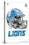 NFL Detroit Lions - Drip Helmet 20-Trends International-Stretched Canvas