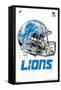 NFL Detroit Lions - Drip Helmet 20-Trends International-Framed Stretched Canvas