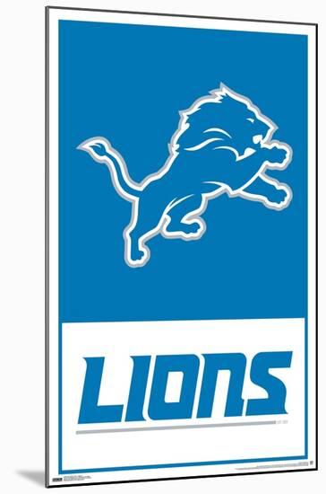 NFL Detroit Lions - Logo 21-Trends International-Mounted Poster