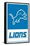 NFL Detroit Lions - Logo 21-Trends International-Framed Stretched Canvas