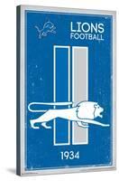 NFL Detroit Lions - Retro Logo 14-Trends International-Stretched Canvas