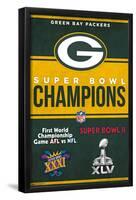 NFL Green Bay Packers - Champions 23-Trends International-Framed Poster