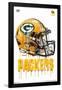 NFL Green Bay Packers - Drip Helmet 20-Trends International-Framed Poster