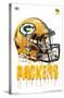 NFL Green Bay Packers - Drip Helmet 20-Trends International-Stretched Canvas