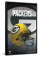 NFL: Green Bay Packers- Helmet Logo-null-Framed Poster