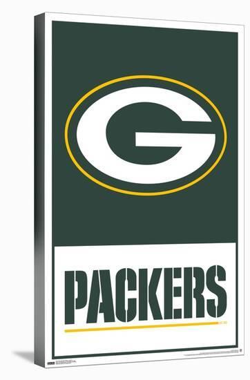 NFL Green Bay Packers - Logo 21-Trends International-Stretched Canvas