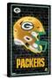 NFL Green Bay Packers - Neon Helmet 23-Trends International-Stretched Canvas