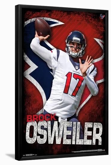 NFL: Houston Texans- Brock Osweiler 16-null-Framed Poster