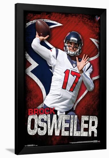 NFL: Houston Texans- Brock Osweiler 16-null-Framed Poster