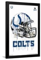 NFL Indianapolis Colts - Drip Helmet 20-Trends International-Framed Poster