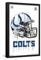 NFL Indianapolis Colts - Drip Helmet 20-Trends International-Framed Poster