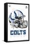 NFL Indianapolis Colts - Drip Helmet 20-Trends International-Framed Stretched Canvas