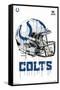 NFL Indianapolis Colts - Drip Helmet 20-Trends International-Framed Stretched Canvas