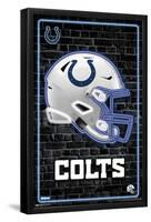 NFL Indianapolis Colts - Neon Helmet 23-Trends International-Framed Poster