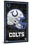 NFL Indianapolis Colts - Neon Helmet 23-Trends International-Mounted Poster