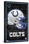 NFL Indianapolis Colts - Neon Helmet 23-Trends International-Stretched Canvas