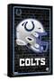 NFL Indianapolis Colts - Neon Helmet 23-Trends International-Framed Stretched Canvas