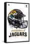 NFL Jacksonville Jaguars - Drip Helmet 20-Trends International-Framed Stretched Canvas