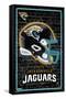 NFL Jacksonville Jaguars - Neon Helmet 23-Trends International-Framed Stretched Canvas