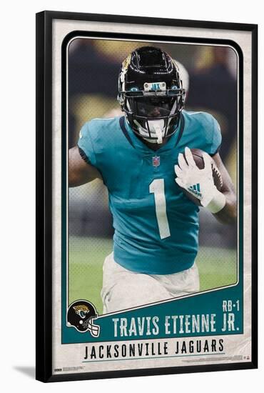 NFL Jacksonville Jaguars - Travis Etienne Jr. 22-Trends International-Framed Poster