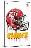 NFL Kansas City Chiefs - Drip Helmet 20-Trends International-Mounted Poster
