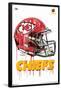 NFL Kansas City Chiefs - Drip Helmet 20-Trends International-Framed Poster