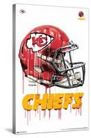 NFL Kansas City Chiefs - Drip Helmet 20-Trends International-Stretched Canvas