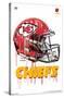 NFL Kansas City Chiefs - Drip Helmet 20-Trends International-Stretched Canvas