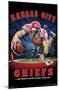 NFL Kansas City Chiefs - End Zone 17-Trends International-Mounted Poster