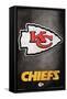 NFL Kansas City Chiefs - Logo 13-Trends International-Framed Stretched Canvas