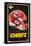 NFL Kansas City Chiefs - Neon Helmet 23-Trends International-Framed Stretched Canvas