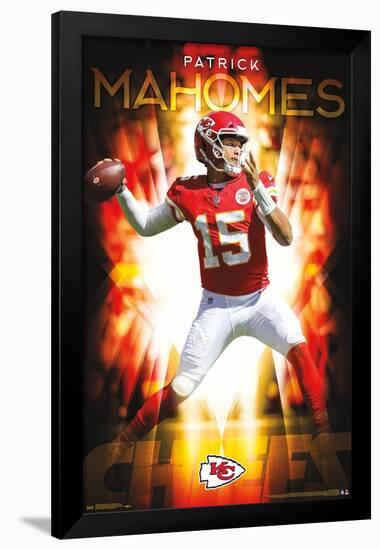 NFL Kansas City Chiefs - Patrick Mahomes II 18-Trends International-Framed Poster